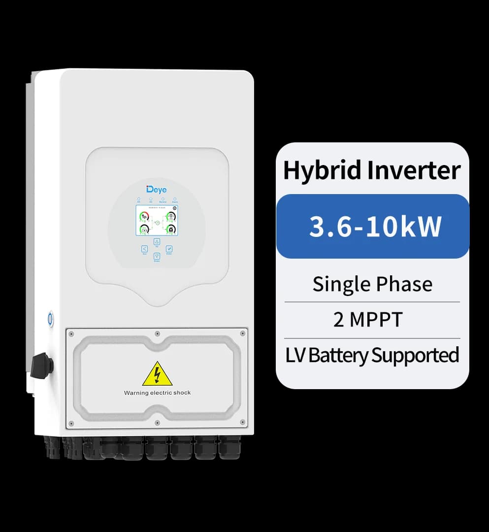 Single Phase Hybrid Inverter | 3.6-10kW |  | 2 MPPT | LV Battery Supported