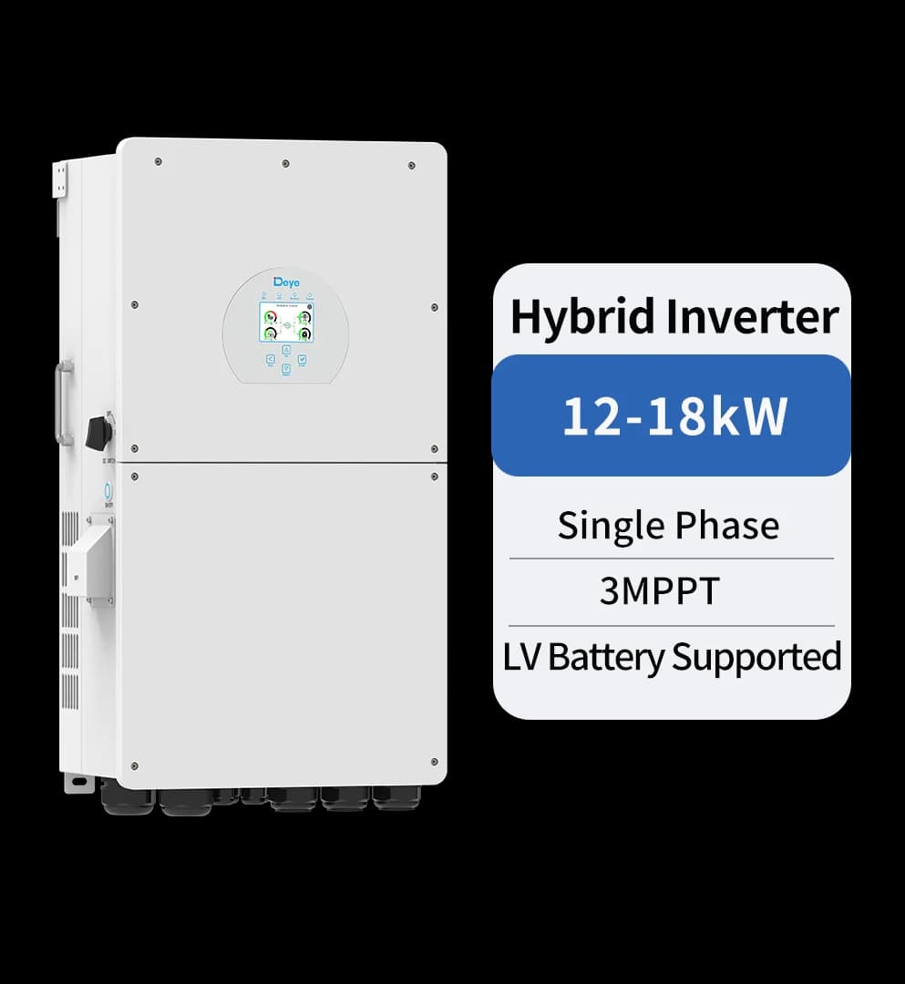 Single Phase Hybrid Inverter | 12-18kW  | 3 MPPT | LV Battery Supported